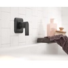 image:imageMoen Genta LX Single Handle Wall Mount Tub Filler Contemporary High Flow Tub Faucet with 10Inch Spout Reach Matte Black WT901BLBrushed Nickel
