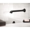 image:imageMoen Genta LX Single Handle Wall Mount Tub Filler Contemporary High Flow Tub Faucet with 10Inch Spout Reach Matte Black WT901BLMatte Black