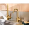 image:imageMoen Instant Hot Water Tank 23 Gallon Under Sink Adjustable Dial 140190F 120V PlugIn DIY Install Kit Included IH2300 amp Modern Brushed Gold Instant Hot SIP Faucet with Insulated SpoutIH7660BG
