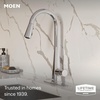 image:imageMoen Swyre Pulldown Kitchen Faucet 87508 amp Modern DeckMount Kitchen Soap amp Lotion Dispenser TopFill 18oz Refillable Bottle 3949 Chrome
