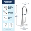 image:imageMoen Swyre Pulldown Kitchen Faucet 87508 amp Modern DeckMount Kitchen Soap amp Lotion Dispenser TopFill 18oz Refillable Bottle 3949 Chrome