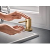 image:imageMoen Swyre Spring Pulldown Kitchen Faucet 87538BZG amp DeckMount Kitchen Soap amp Lotion Dispenser TopFill 18oz Refillable Bottle 3949BZG Bronzed Gold