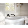 image:imageColinet Chrome Single Handle Wall Mount Tub Filler High Flow Tub Faucet with 10 Spout Reach WTS44501Matte Black