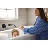 image:imageColinet Chrome Single Handle Wall Mount Tub Filler High Flow Tub Faucet with 10 Spout Reach WTS44501Matte Black
