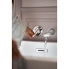 image:imageDoux Brushed Nickel Single Handle Wall Mount Tub Filler High Flow Tub Faucet with 10 Spout Reach WTS981BNChrome