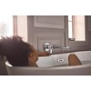 image:imageDoux Brushed Nickel Single Handle Wall Mount Tub Filler High Flow Tub Faucet with 10 Spout Reach WTS981BNChrome