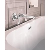 image:imageDoux Brushed Nickel Single Handle Wall Mount Tub Filler High Flow Tub Faucet with 10 Spout Reach WTS981BNChrome