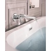 image:imageDoux Brushed Nickel Single Handle Wall Mount Tub Filler High Flow Tub Faucet with 10 Spout Reach WTS981BNChrome