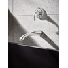image:imageGlyde Chrome Single Handle Wall Mount Tub Filler High Flow Tub Faucet with 10 Spout Reach WT371
