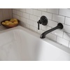 image:imageMoen Dartmoor Matte Black Single Handle Wall Mount Tub Filler High Flow Tub Faucet with 10 Spout Reach WT681BL