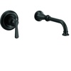 image:imageColinet Chrome Single Handle Wall Mount Tub Filler High Flow Tub Faucet with 10 Spout Reach WTS44501Matte Black