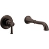 image:imageMoen Dartmoor Oil Rubbed Bronze Single Handle Wall Mount Tub Filler High Flow Tub Faucet with 10 Spout Reach WT681ORBBrushed Nickel