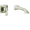 image:imageVoss Polished Nickel Single Handle Wall Mount Tub Filler High Flow Tub Faucet with 10 Spout Reach WT691NL