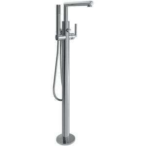 image:imageMoen S93005 Arris OneHandle Modern Freestanding Floor Mount Tub Filler with Handshower ChromeChrome