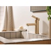 image:imageMoen 84774BL Beric 1Handle Bath Faucet wPushDown Drain Matte BlackBronzed Gold