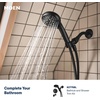 image:imageMoen 84774BL Beric 1Handle Bath Faucet wPushDown Drain Matte BlackMatte Black