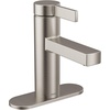 image:imageMoen 84774BL Beric 1Handle Bath Faucet wPushDown Drain Matte BlackSpot Resist Nickel