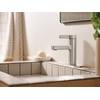 image:imageMoen 84774BL Beric 1Handle Bath Faucet wPushDown Drain Matte BlackSpot Resist Nickel