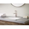 image:imageMoen 84774BL Beric 1Handle Bath Faucet wPushDown Drain Matte BlackSpot Resist Nickel