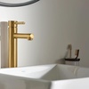 image:imageMoen 6192BG Align OneHandle Single Hole Modern Vessel Sink Bathroom Faucet Brushed GoldBrushed Gold
