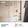 image:imageMoen 84794BL Meena 1Handle Bath Faucet Matte BlackBronzed Gold
