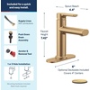 image:imageMoen 84794BL Meena 1Handle Bath Faucet Matte BlackBronzed Gold