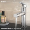 image:imageMoen 84794BL Meena 1Handle Bath Faucet Matte BlackChrome