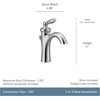 image:imageMoen Brantford Brushed Nickel OneHandle Traditional LowArc Bathroom Faucet with Optional Deckplate and Available Vessel Sink Extension Kit 6600BNOil Rubbed Bronze