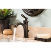image:imageMoen Brantford Brushed Nickel OneHandle Traditional LowArc Bathroom Faucet with Optional Deckplate and Available Vessel Sink Extension Kit 6600BNOil Rubbed Bronze