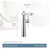 image:imageMoen S6982NL Flara OneHandle Single Hole Vessel Sink Bathroom Faucet Polished NickelBrushed Gold