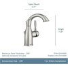 image:imageMoen Sarona Spot Resist Brushed Nickel OneHandle Single Hole Rustic Farmhouse Bathroom Sink Faucet with Optional Deckplate 84144SRNMediterranean Bronze Pack of 2