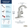 image:imageMoen Sarona Spot Resist Brushed Nickel OneHandle Single Hole Rustic Farmhouse Bathroom Sink Faucet with Optional Deckplate 84144SRNSpot Resist Brushed Nickel