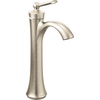 image:imageMoen Wynford Brushed Nickel OneHandle High Arc Vessel Bathroom Faucet for Single Hole Vessel Sinks 4507BNBrushed Nickel