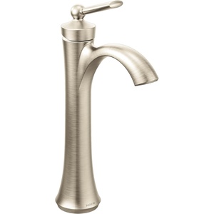 image:imageMoen Wynford Brushed Nickel OneHandle High Arc Vessel Bathroom Faucet for Single Hole Vessel Sinks 4507BNBrushed Nickel