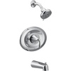 image:imageMoen T2139 EVA PosiTemp Tub and Shower Trim Kit Valve Required ChromeChrome