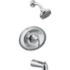 image:imageMoen T2139 EVA PosiTemp Tub and Shower Trim Kit Valve Required ChromeChrome