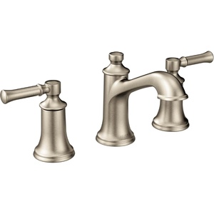 image:imageMoen Dartmoor Matte Black TwoHandle 8 in Widespread Bathroom Faucet Trim Kit Valve Required T6805BLBrushed Nickel