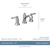 image:imageMoen Dartmoor Oil Rubbed Bronze TwoHandle Widespread Bathroom Faucet Traditional Bathroom Sink Faucet Valve Required T6805ORB