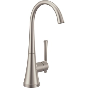 image:imageMoen Matte Black Kurv OneHandle High Arc Single Mount Cold Water Beverage Faucet with Optional Filtration System S5560BLSpot Resist Stainless