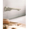 image:imageMoen 90 Degree Brushed Nickel Single Handle Wall Mount Tub Filler High Flow Tub Faucet with 10 Spout Reach WTS911BN