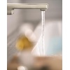 image:imageMoen 90 Degree Brushed Nickel Single Handle Wall Mount Tub Filler High Flow Tub Faucet with 10 Spout Reach WTS911BN