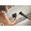 image:imageMoen 90 Degree Matte Black Single Handle Wall Mount Tub Filler High Flow Tub Faucet with 10 Spout Reach WTS911BL