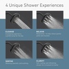 image:imageMoen N400R0BL Quattro Rainshower Showerhead with Four Unique Shower Experiences Matte Black