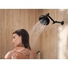 image:imageMoen N400R0BL Quattro Rainshower Showerhead with Four Unique Shower Experiences Matte Black