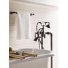 image:imageMoen S22110ORB Weymouth Two Handle Tub Filler with LeverHandles and Handshower Oil Rubbed Bronze