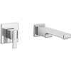 image:image90 Degree Chrome Single Handle Wall Mount Tub Filler High Flow Tub Faucet with 10 Spout Reach WTS911