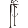 image:imageMoen S22110ORB Weymouth Two Handle Tub Filler with LeverHandles and Handshower Oil Rubbed Bronze