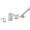 image:imageMoen TS914 90 Degree TwoHandle Deck Mount Roman Tub Faucet Trim Kit Valve Required Including Single Function Handshower Chrome